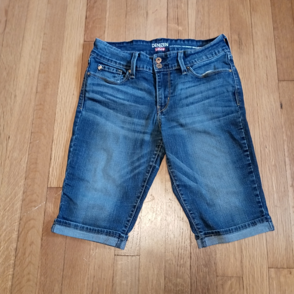 Levi's denizen modern skinny shorts
